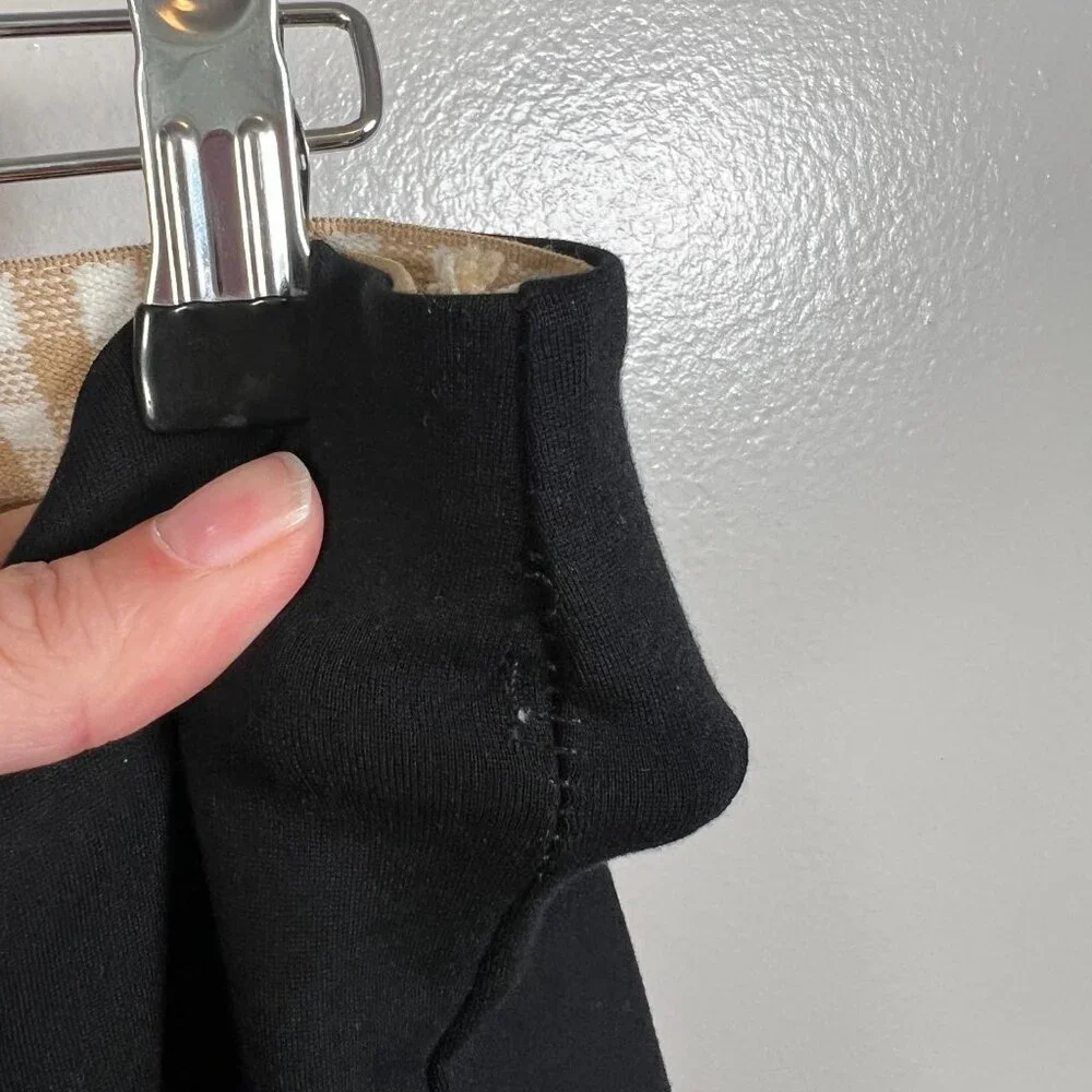 Anthropologie Essential Crop Flare Pants Size Small Black Pull On Work Office
